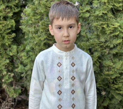 Вишиванка для хлопчика (Льон молочний)РБ171