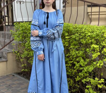 Вишита жіноча сукня  довга(8498)СЧ