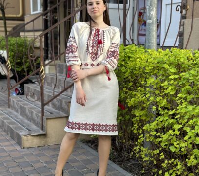 Вишита сукня Коломия короткаРР(9098)3/4