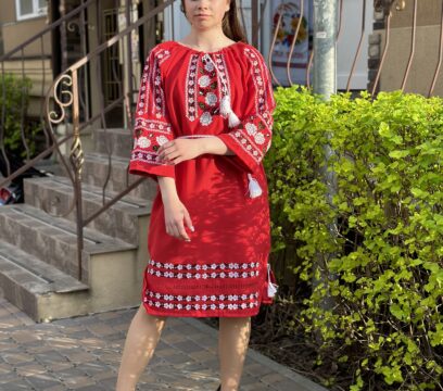 Вишита сукня Коломия коротка(7558)3/4