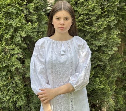 Вишиванка жіноча “Леда” (льон білий)