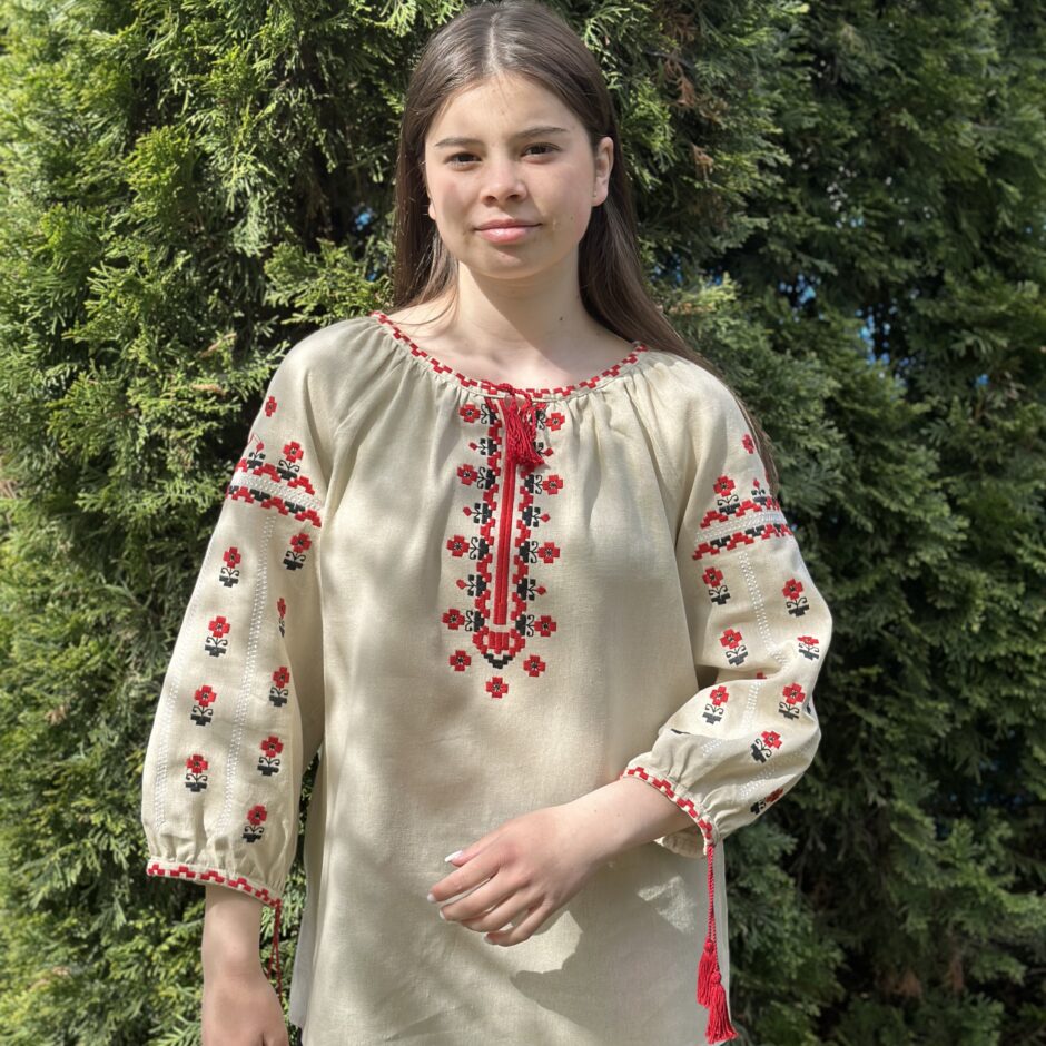 Вишиванка жіноча “Вітряниця” (льон)