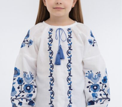 Вишиванка для дівчинки Пташка (6009)