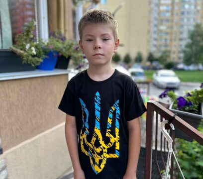 Футболка дитяча “Тризуб” чор.
