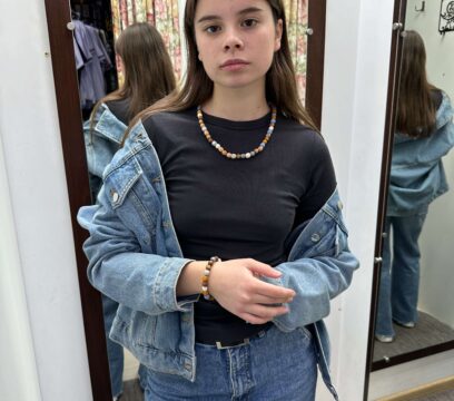 Буси однорядні дев’яні з браслетом