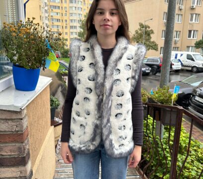 Безрукавка з овечої вовни (драп)