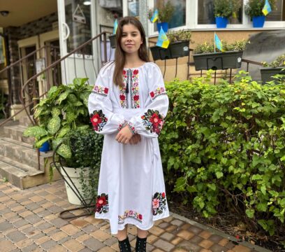 Сукня жіноча коротка “Квітуча”