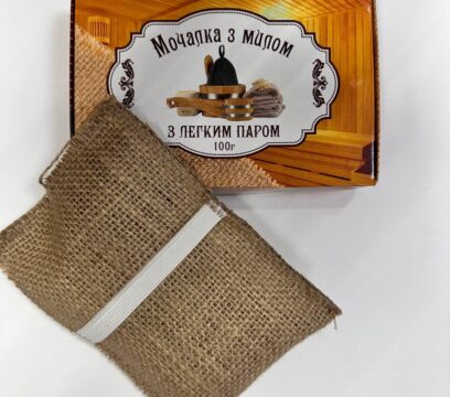 Мочалка з милом “З легким паром”