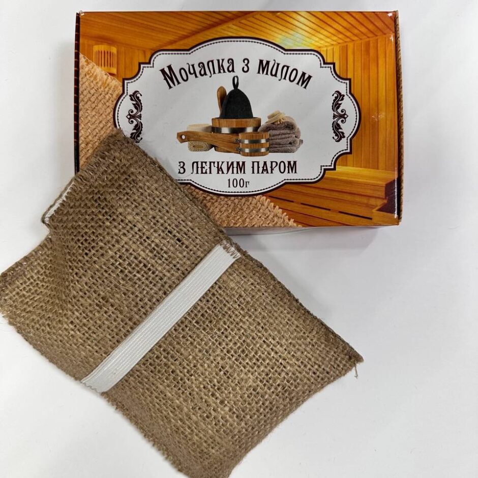 Мочалка з милом “З легким паром”