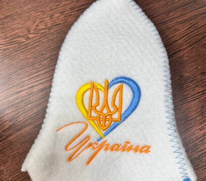 Шапка для бані та сауни “Україна”
