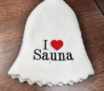 Шапка для бані та сауни  “I❤️Sauna”