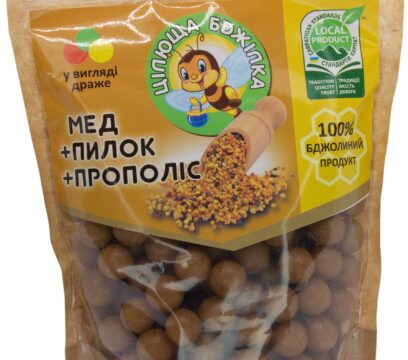Драже цілюща бджілка “мед+пилок+прополіс”