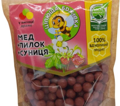 Драже цілюща бджілка “мед+пилок+суниця”