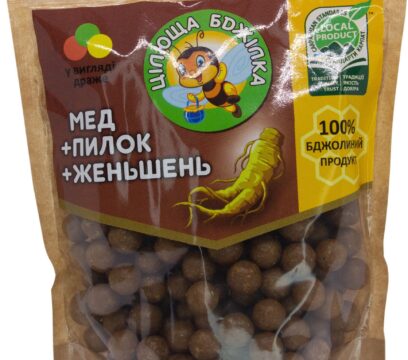Драже цілюща бджілка “мед+пилок+женьшень”