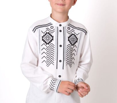 Вишиванка для хлопчика 5507(біла)